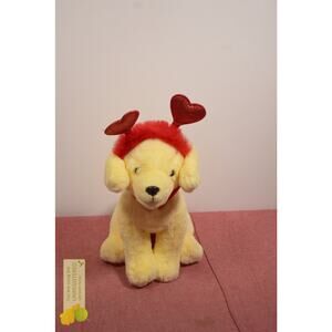 FAO Schwarz 12" Sparklers Labrador Dog with Red Heart Bopper